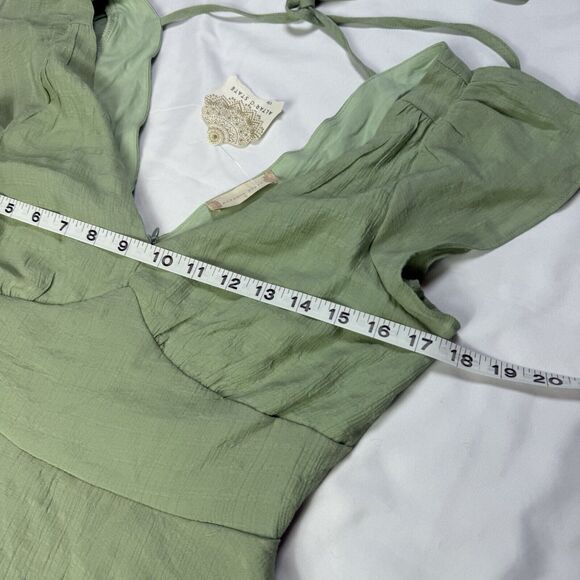 Altar'd State Shorts Jumpsuit Romper Sage Green Small NWT - Picture 6 of 9